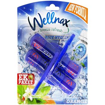 Wellnax Blue Water Blossoming Orange Toilet Block 2pcs*50g