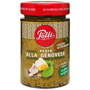 Polli Genoese Pesto Sauce with Basil, Cheese and Basil 190g - buy, prices for Grono - photo 1