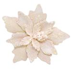 Shiny Powder Poinsettia Flower 120mm