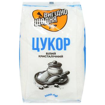 Цукор Вигідно щодня білий кристалічний 1кг - купити, ціни на Чудо Маркет - фото 1