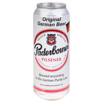 Пиво Paderborner Pilsener светлое 4,8% 0,5л - купить, цены на METRO - фото 1