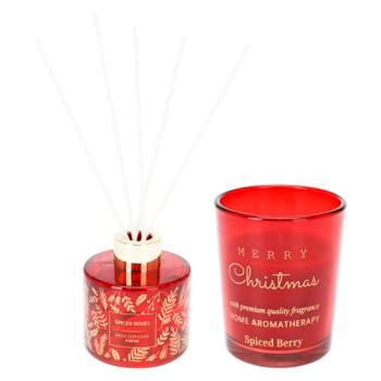 Merry Christmas Aroma Set Candle 5.5x6.5cm and Aroma Diffuser 80ml - buy, prices for Auchan - photo 2