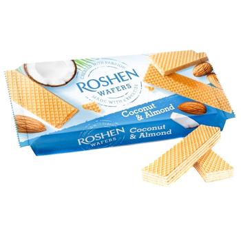 Вафлі Roshen кокос та мигдаль 216г - купити, ціни на ULTRAMARKET - фото 2