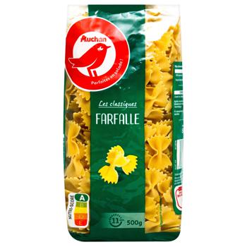 Макаронні вироби Auchan Farfalle 500г - купити, ціни на Auchan - фото 2