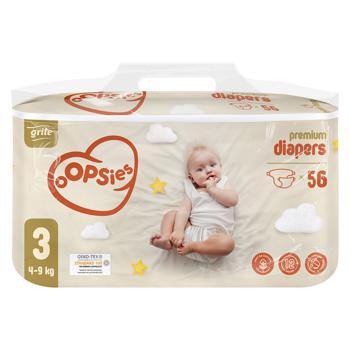 Подгузники Grite Oopsies р.3 4-9кг 56шт