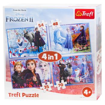 Пазли Trefl крижане серце 2 4 в 1 - купити, ціни на Таврія В - фото 1