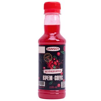 Крем-соус Dansoy Клюква 220мл - купить, цены на Чудо Маркет - фото 1