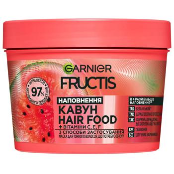 Маска Garnier Fructis Superfood Соковитий кавун для тонкого волосся 390мл