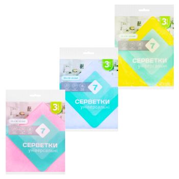 7 Viscose Napkins 3pc - buy, prices for COSMOS - photo 1