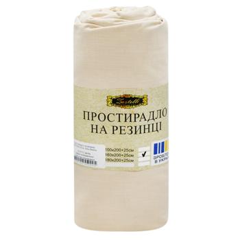 Zastelli Fitted Sheet 160x200cm Vanilla - buy, prices for NOVUS - photo 1