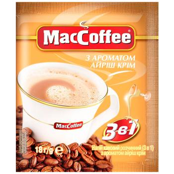 MacCoffee Irish Cream 3in1 Instant Coffee 18g - buy, prices for Chudo Market - photo 1