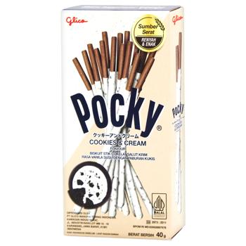 Палочки шоколадные Pocky Cookies & Cream 40г - купить, цены на Чудо Маркет - фото 1
