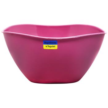 Миска-салатниця Ekodeo Хвиля рожевий 3л - купити, ціни на Auchan - фото 1