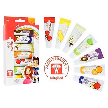 Edel White 7 Fruits Herbal Children's Toothpaste 7x9.4ml - buy, prices for MegaMarket - photo 2