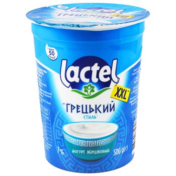 Lactel Creamy Greek Style Yogurt 7% 500g - buy, prices for Ideal - photo 1