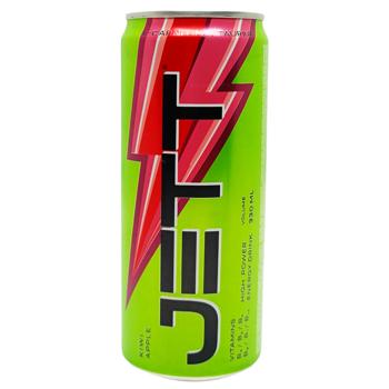 Jett Highly Carbonated Energy Drink with Kiwi and Apple Flavor 0.33l - buy, prices for Torba - photo 1