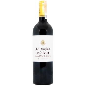 Вино Le Dauphin d'Olivier красное сухое 13,5% 0,75л - купить, цены на WINETIME - фото 1