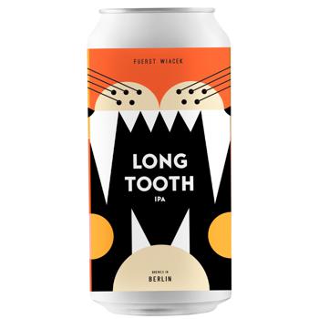 Пиво Fuerst Wiacek Long Tooth світле нефільтроване 6,8% 0,44л - купити, ціни на WINETIME - фото 1