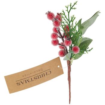 Ветка декоративная Koopman с ягодами в ассортименте 22см - купить, цены на КОСМОС - фото 5