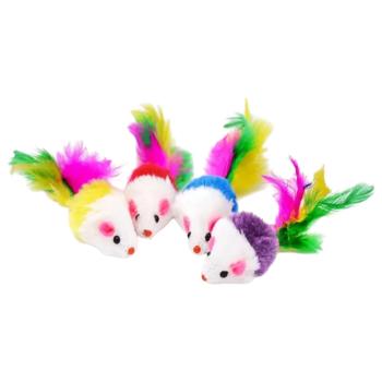 Pet Fun Мишка іграшка для котів 10,5 см - колір в асортименті - купити, ціни на MasterZoo - фото 2
