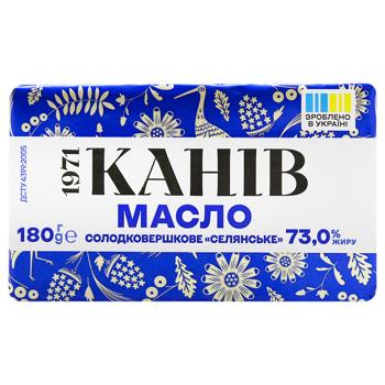 Масло Канев сладкосливочное крестьянское 73% 180г - купить, цены на Торба - фото 2