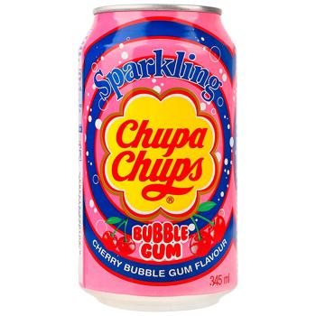 Напій газований Chupa Chups Вишневий баблгам 0,345л