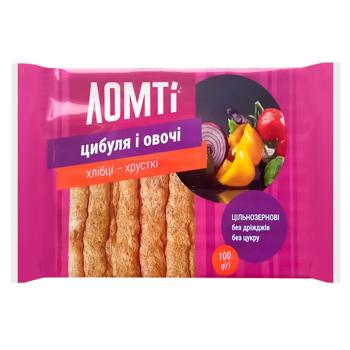 Lomti Onion and Vegetables Crispbread 100g - buy, prices for MegaMarket - photo 1