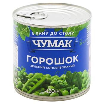 Chumak Canned Green Peas 420g - buy, prices for Supermarket "Kharkiv" - photo 2