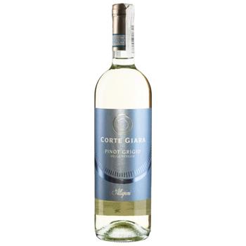 Вино Corte Giara Pinot Grigio біле сухе 9-14% 0,75л - купити, ціни на КОСМОС - фото 1
