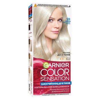 Крем-краска Garnier Color Sensation 910 Графитовый-ультраблонд - купить, цены на Таврия В - фото 1