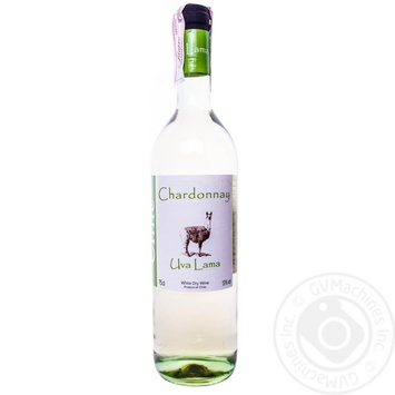 Wine chardonnay Uva lama white dry 13% 2009year 750ml glass bottle Germany - buy, prices for MegaMarket - photo 1