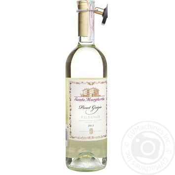 Wine pinot grigio white dry 12.5% 750ml glass bottle Italy - buy, prices for MegaMarket - photo 1