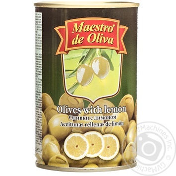Оливки зеленые Maestro de Oliva с лимоном 300мл купить, цены на МегаМаркет - фото 1