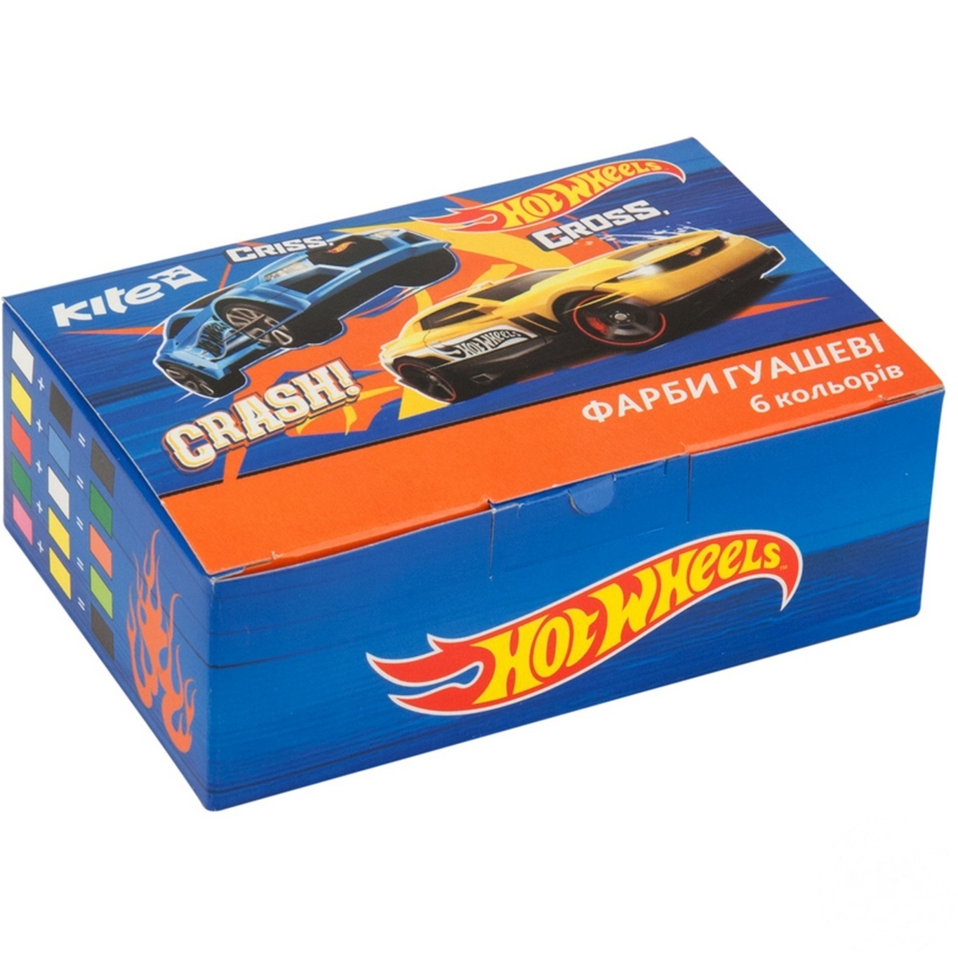 

Гуашь Kite Hot Wheels 6 цветов