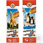 Пластилін Пінгвіни 10 кол. 200 г стеки картон 131506