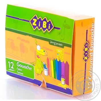 ZiBi Gouache Paint 12 Colors 10ml - buy, prices for NOVUS - photo 8