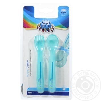 Canpol Babies Plastic Spoon and Fork Set - buy, prices for - photo 1