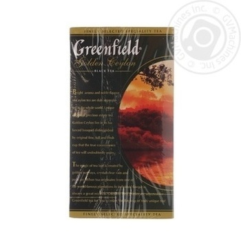 Чай Greenfield чорний Golden Ceylon 25шт*2г купити, ціни на МегаМаркет - фото 2