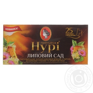 Чай Принцеса Нурі Липовий сад 25х1.5г х24 купити, ціни на МегаМаркет - фото 2