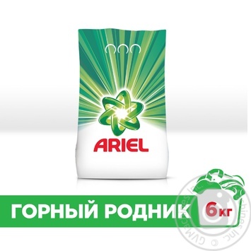 Laundry detergent powder Ariel Mountain spring 6000g - buy, prices for MegaMarket - photo 2