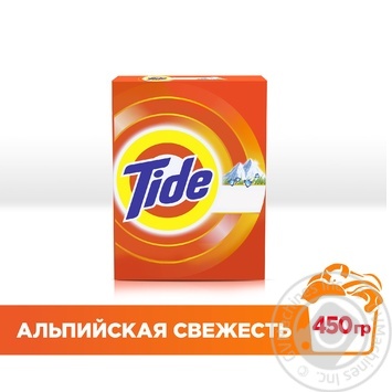 Стиральный порошок Tide Альпийская свежесть автомат 450г купить, цены на МегаМаркет - фото 2