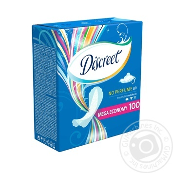 Ежедневные гигиенические прокладки Discreet Air 100шт купить, цены на МегаМаркет - фото 4