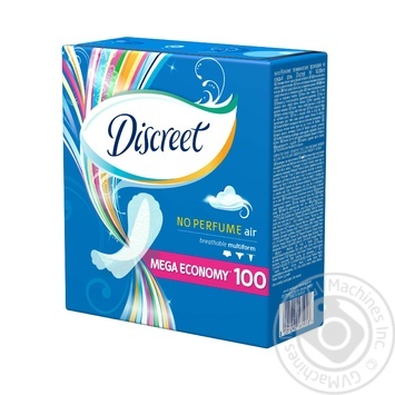 Ежедневные гигиенические прокладки Discreet Air 100шт купить, цены на МегаМаркет - фото 3