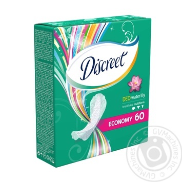 Щоденні гігієнічні прокладки Discreet Deo Water Lily 60шт купити, ціни на МегаМаркет - фото 4