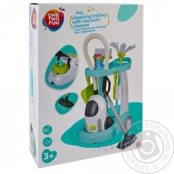 Набір іграшковий One two fun My cleaning trolley with vacuum cleaner - купити, ціни на Auchan - фото 2