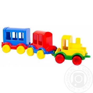 Іграшка Паравозик Kid cars 3 шт. арт. 39260 купить, цены на МегаМаркет - фото 1