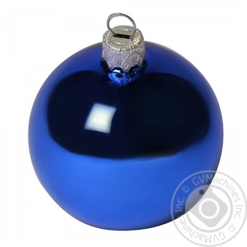 New Year's Ball for Christmas tree Blue Brilliant