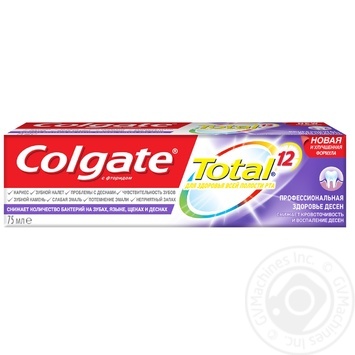 Зубна паста Colgate Total 12  Pro-Здоров'я Ясен 75 мл купити, ціни на МегаМаркет - фото 5
