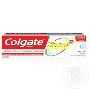 Паста зубная Colgate Total 12 Чистая мята 75мл купить, цены на МегаМаркет - фото 6