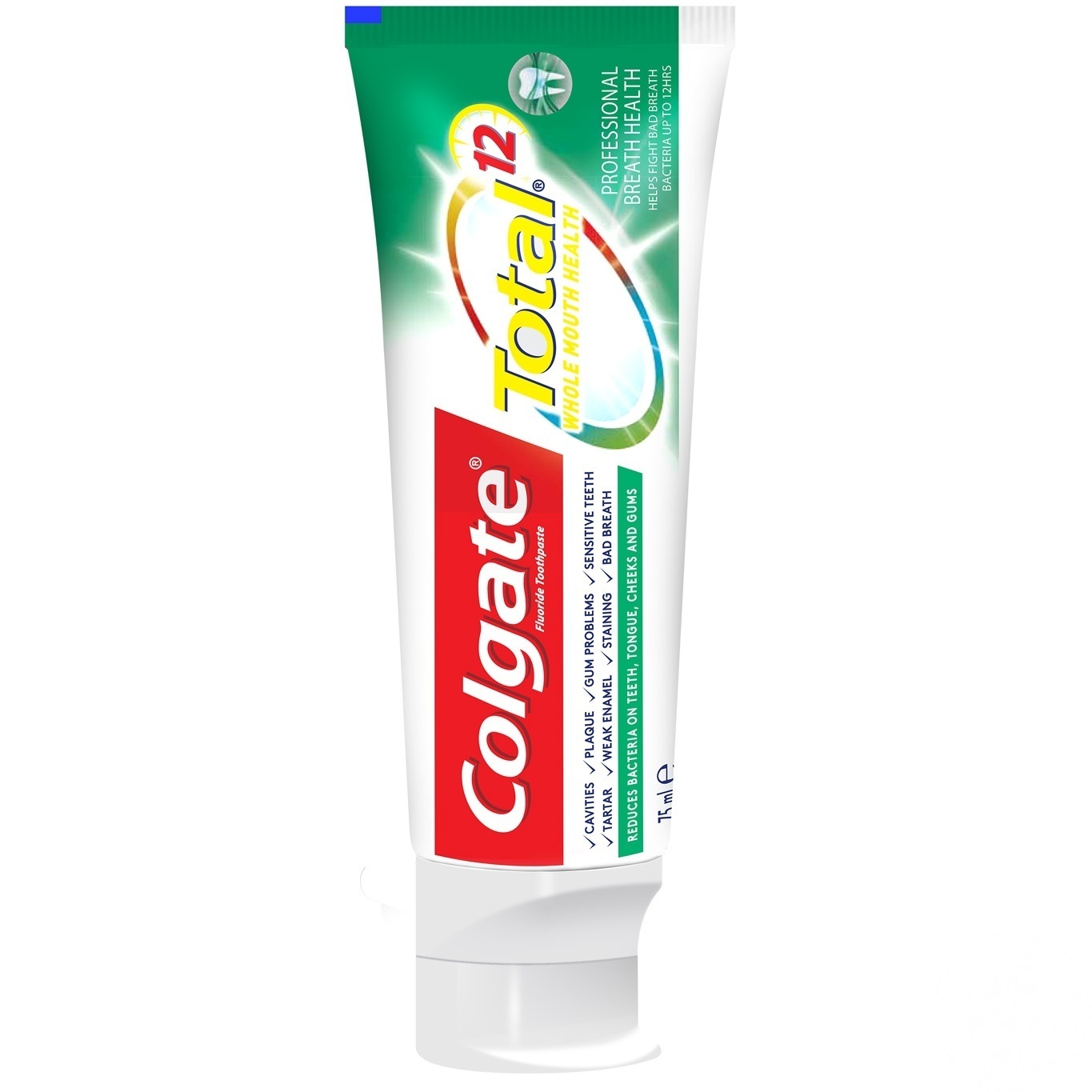 

Зубная паста Colgate Total 12 Профессиональная Здоровое Дыхание комплексная антибактериальная 75мл